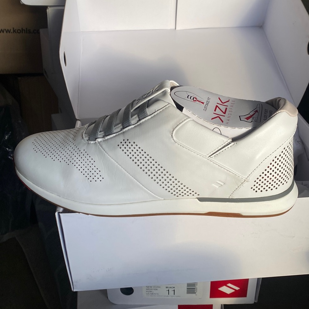 KIZIK men’s shoes Boston white